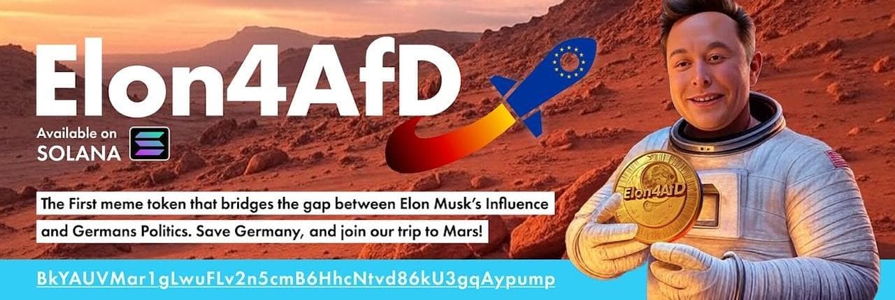 Elon for AfD Banner