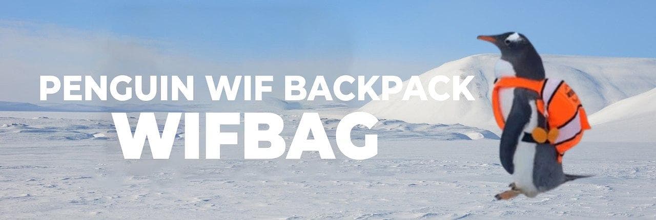 penguin wif backpack Banner