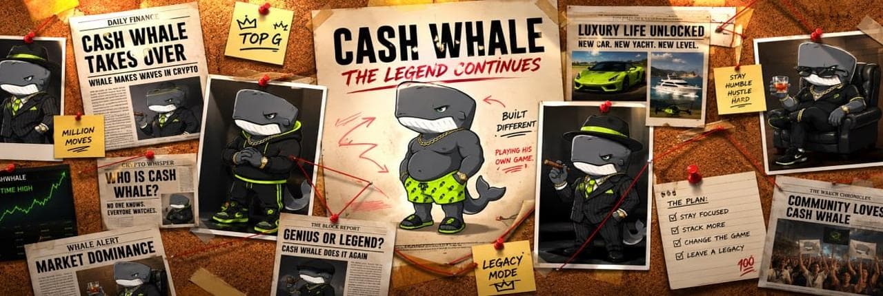 CASH WHALE Banner