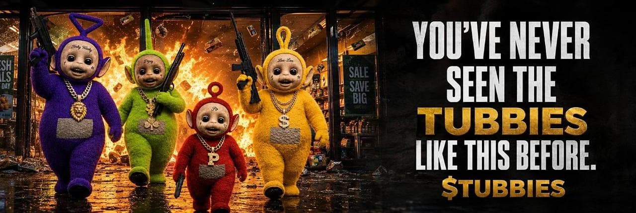 Teletubbies The Gang Banner