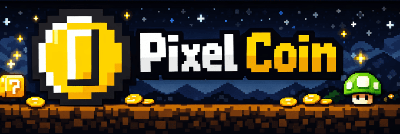 Pixel Coin Banner