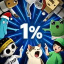 1%