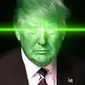 川普的雷射太綠了