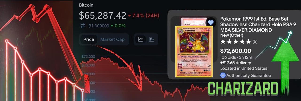 1 Charizard > 1 BTC Banner