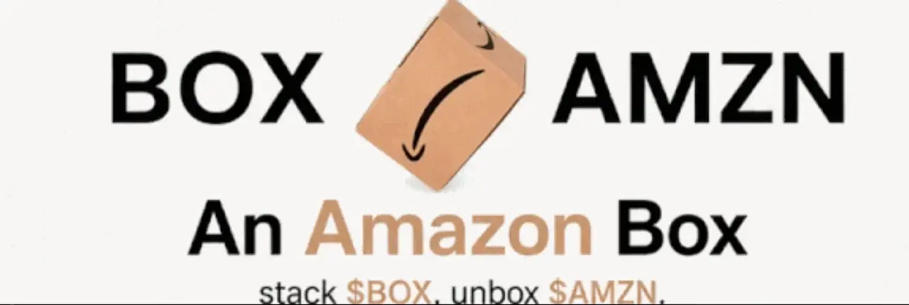 An Amazon Box Banner