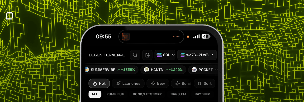 Degen Terminal Banner