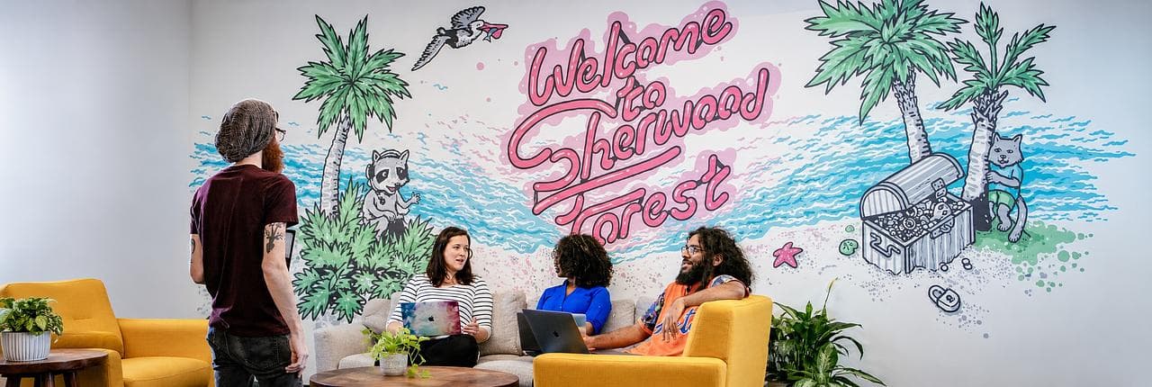 Robinhood Office Raccoon Banner