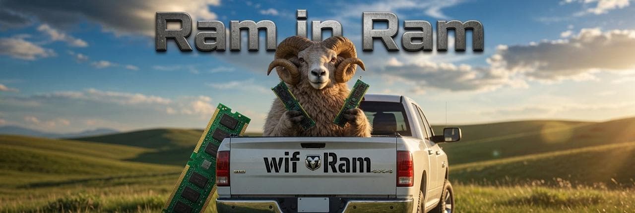Ram in Ram wif Ram Banner