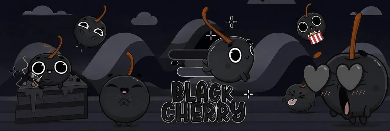 black cherry Banner