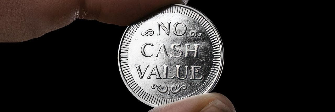 No Cash Value Banner