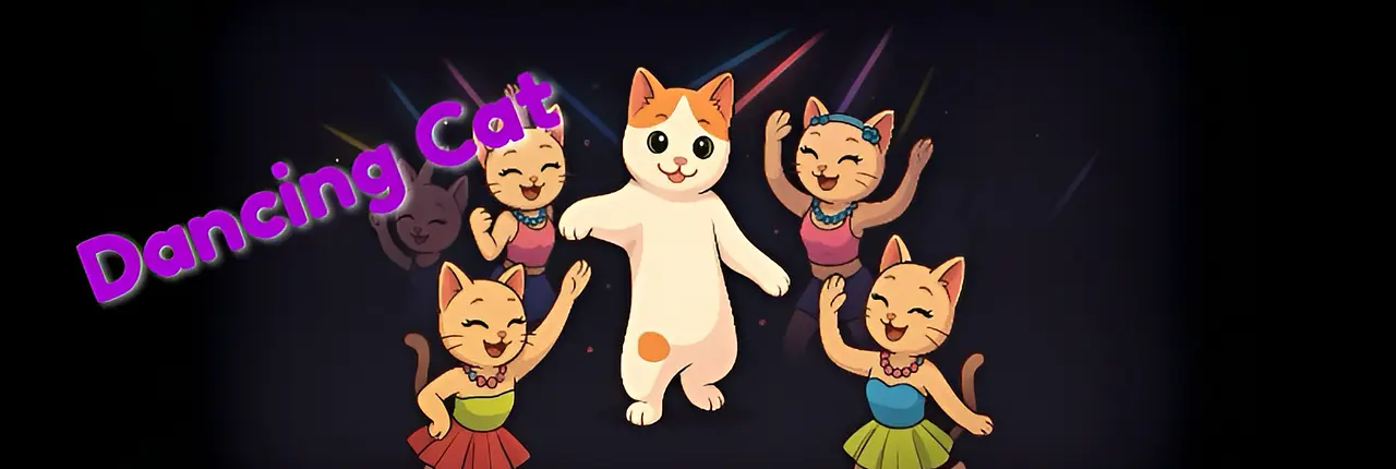 Dancing Cat Banner