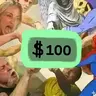 $100