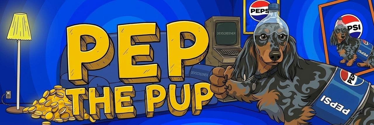 Pep the pup Banner