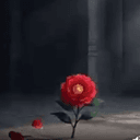 唯红花绽放