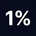 1%