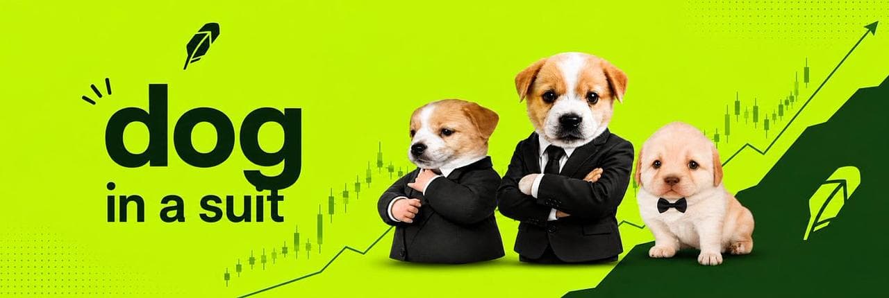 Dog in a suit Banner