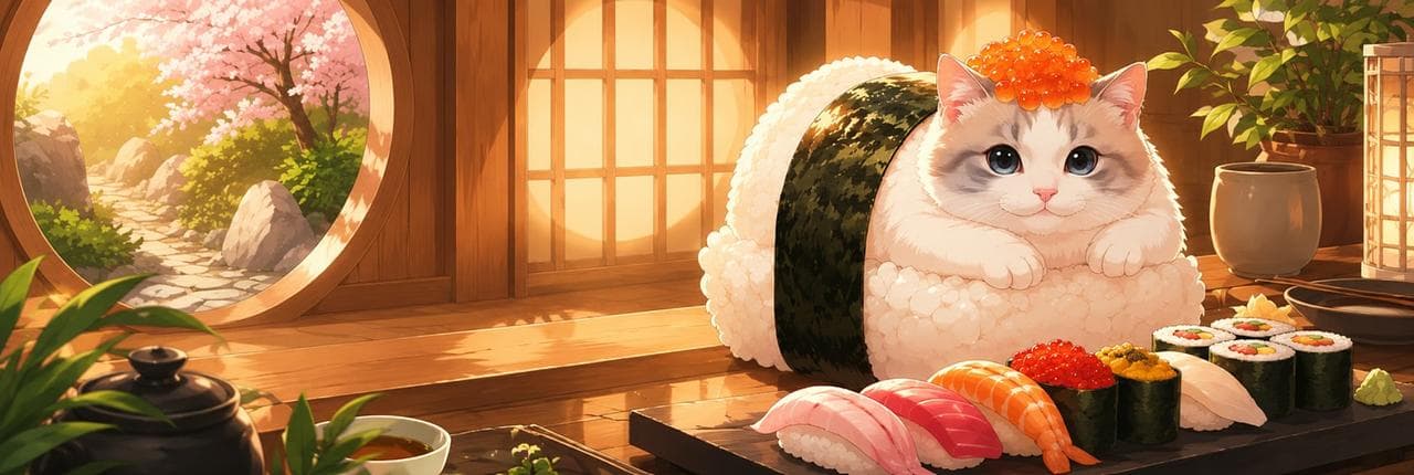 Sushi Cat Banner