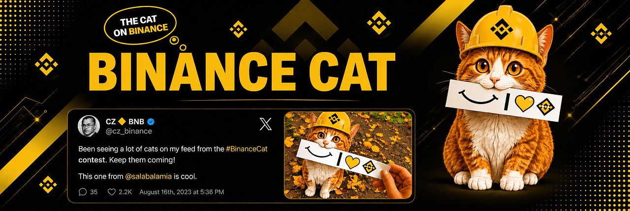 Binance Cat Banner