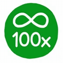 100X