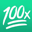 100X