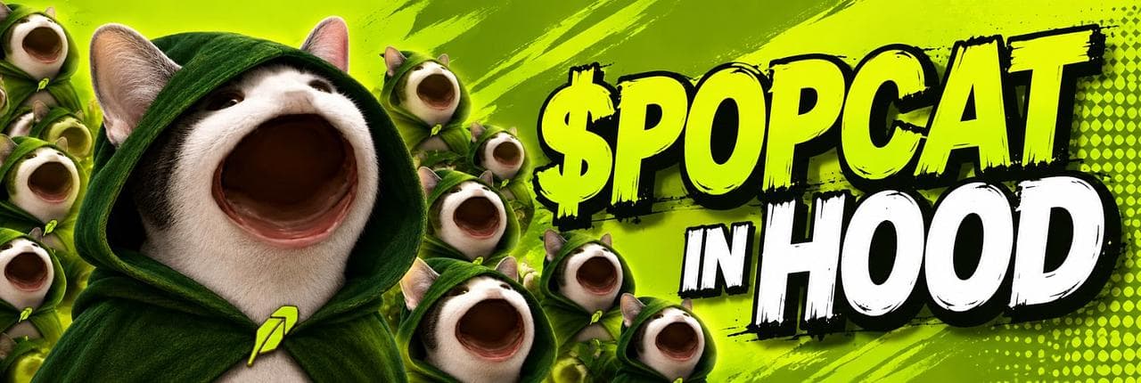 Popcat in Hood Banner