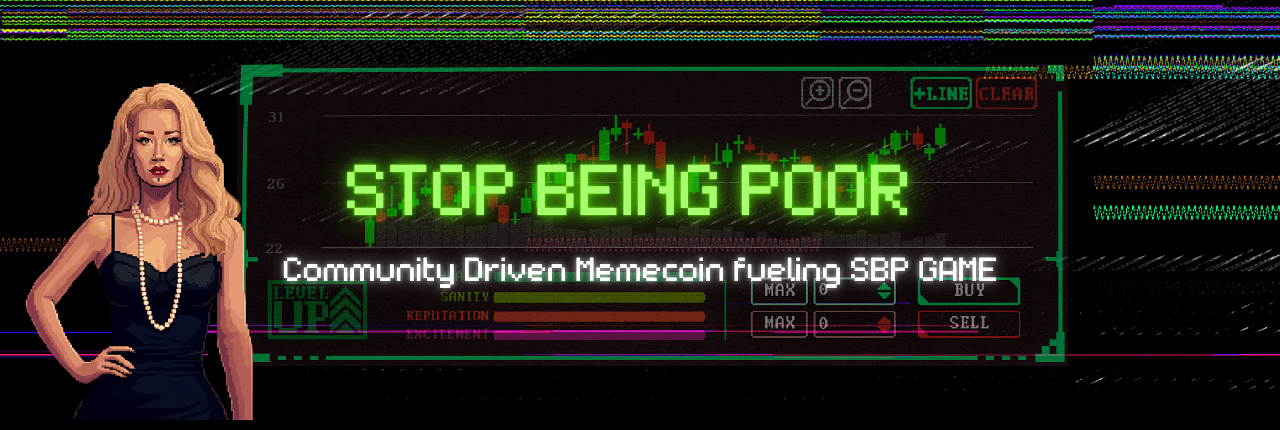 Stop Being Poor Banner