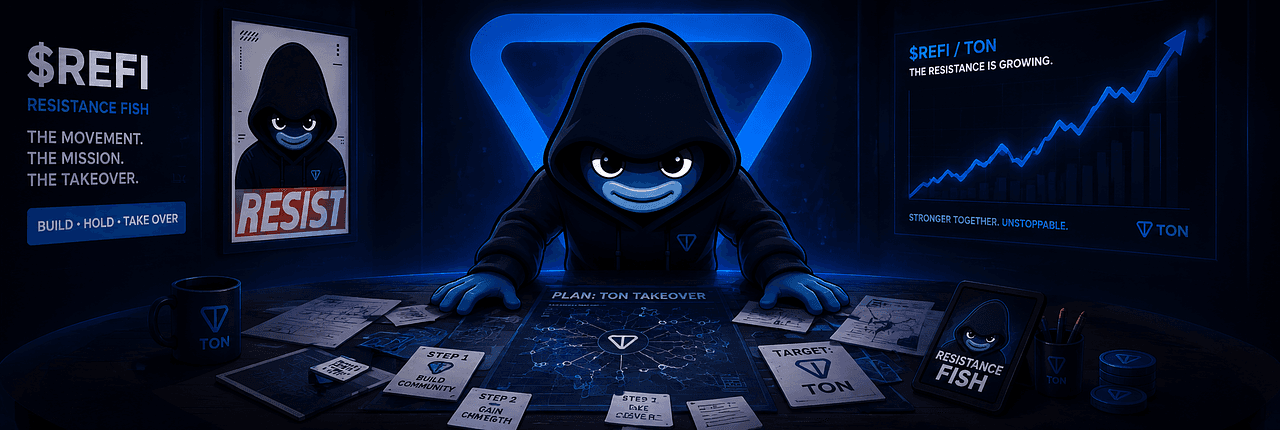 Resistance Fish | TON Memecoin Banner