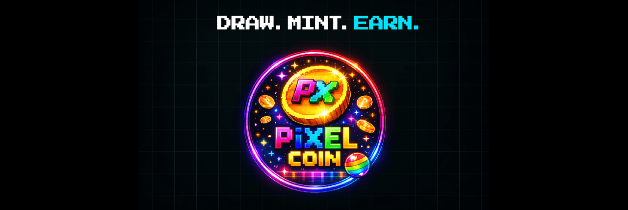 Pixel Coin Banner