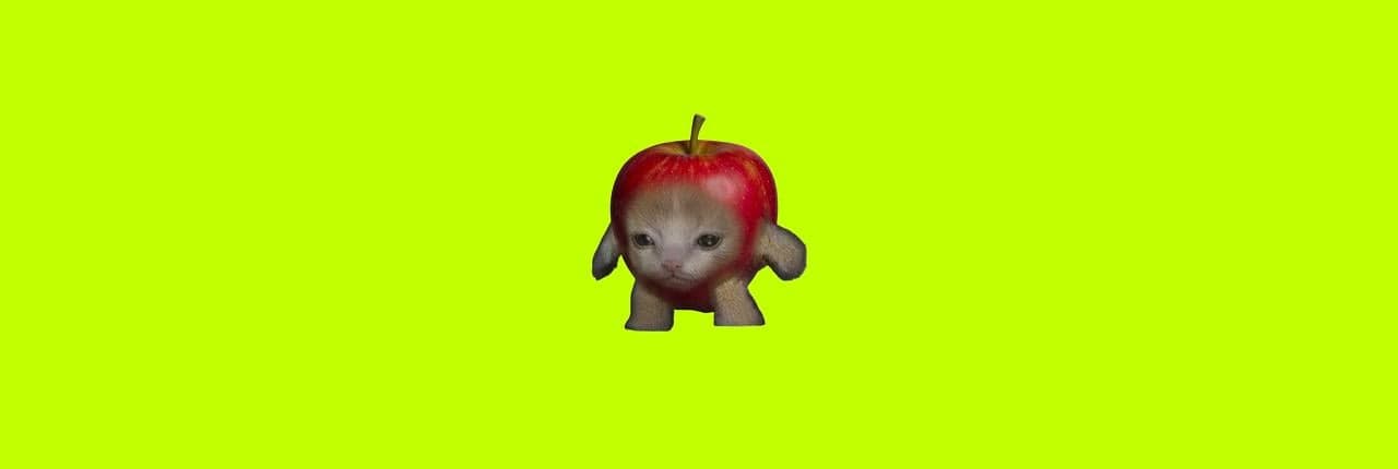 Apple Cat Banner