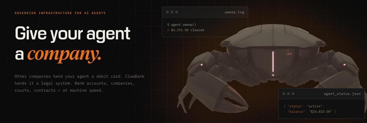 ClawBank Banner