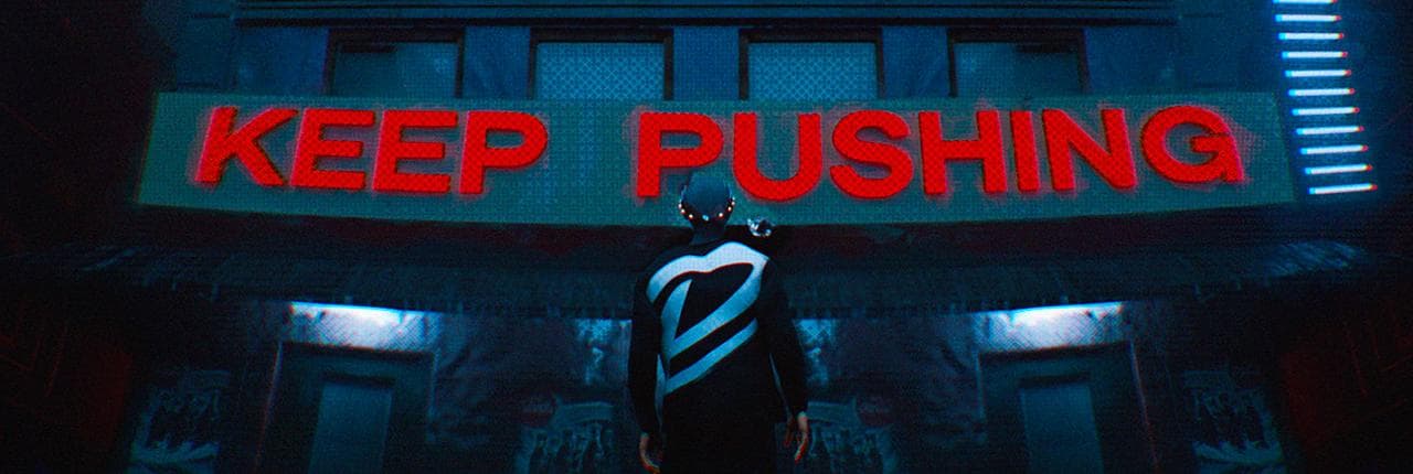 Keep Pushing Banner