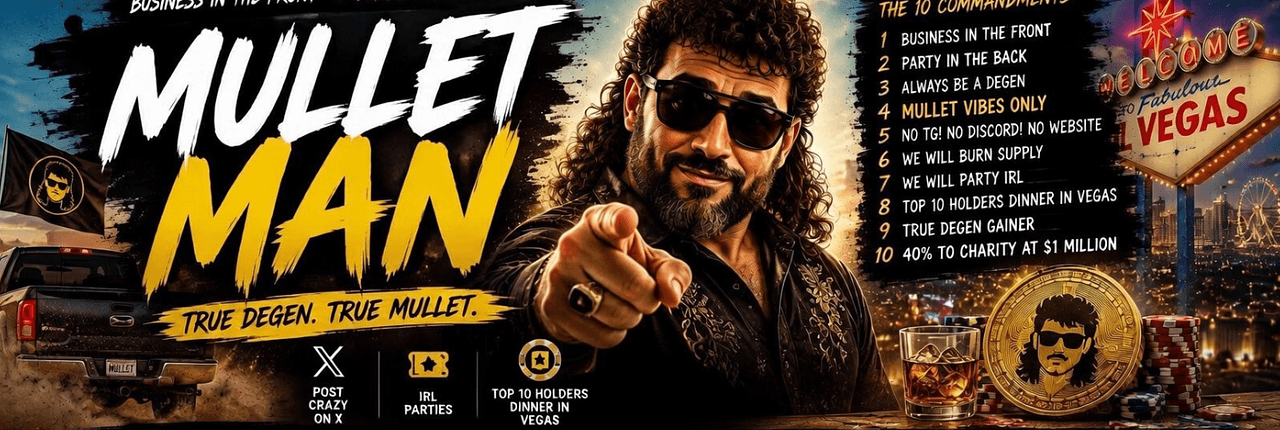 mullet man Banner