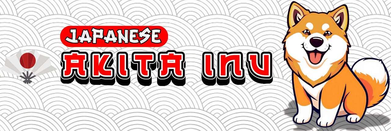 Japanese Akita Inu Banner