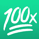 100X