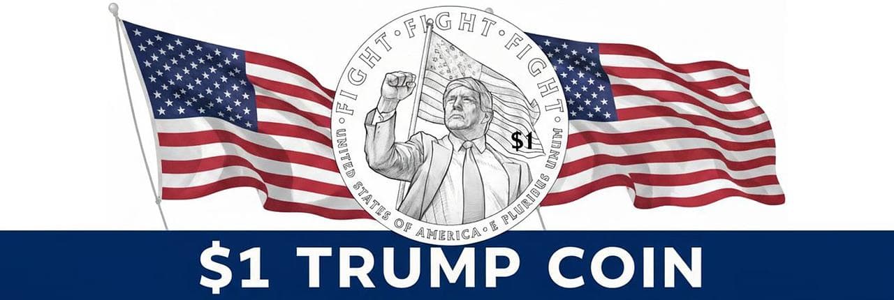 $1 Trump Coin Banner