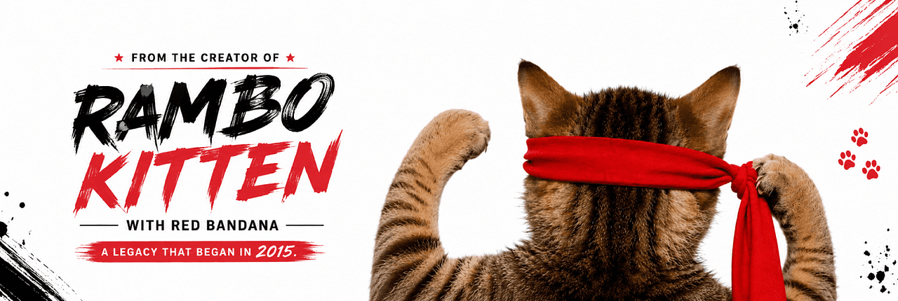 Rambo Kitten Crew Banner