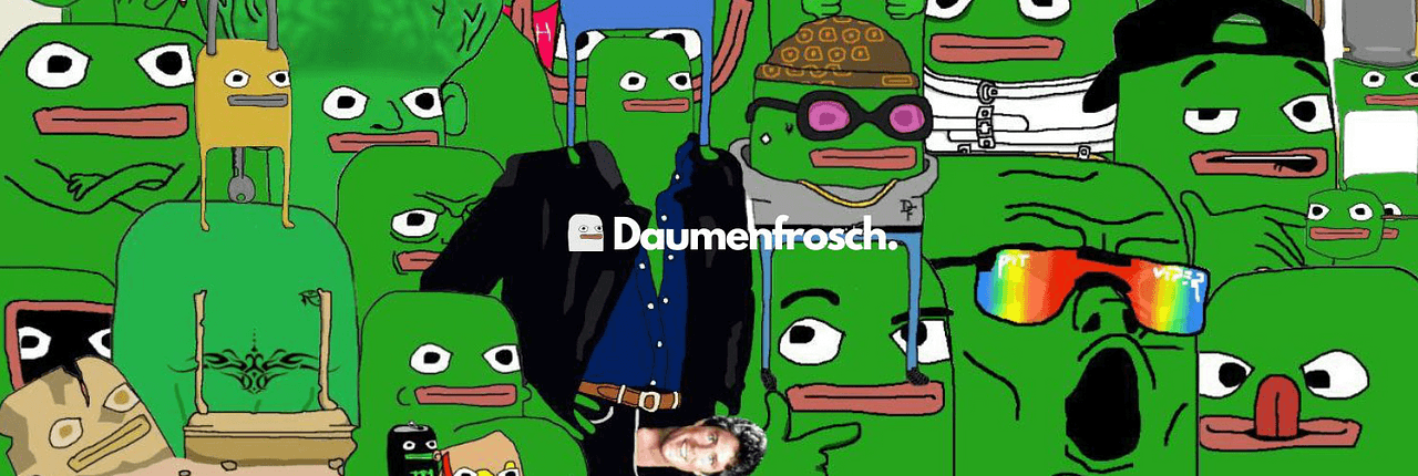 Daumenfrosch Banner