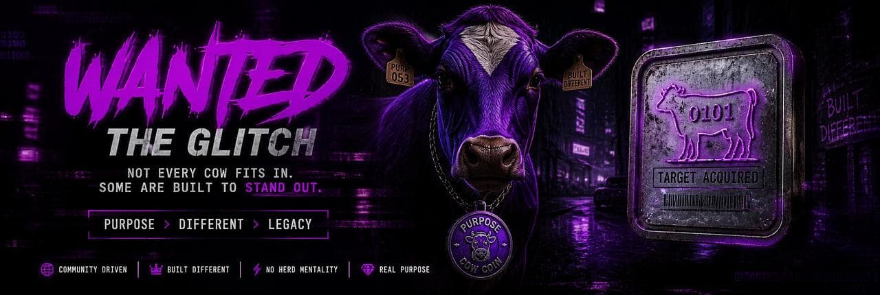 The PURPose Cow Banner