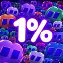 1%