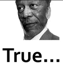 True