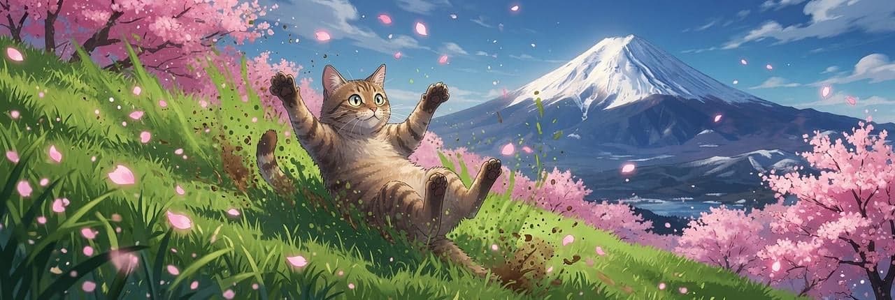 Sliding Cat Banner