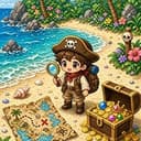Treasure Hunting Boy