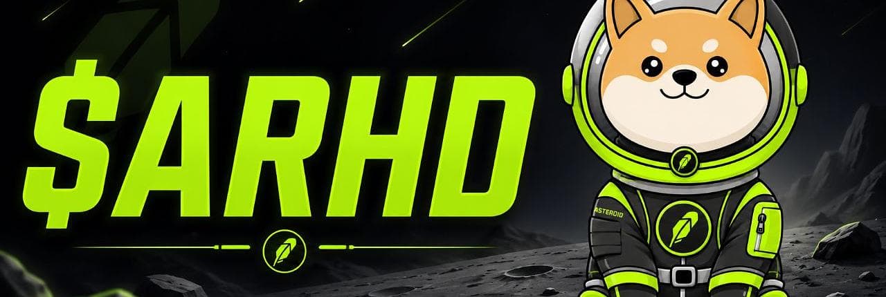 Asteroid Robinhood Dog Banner