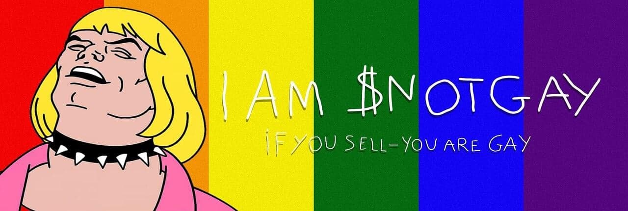 SELL = GAY Banner