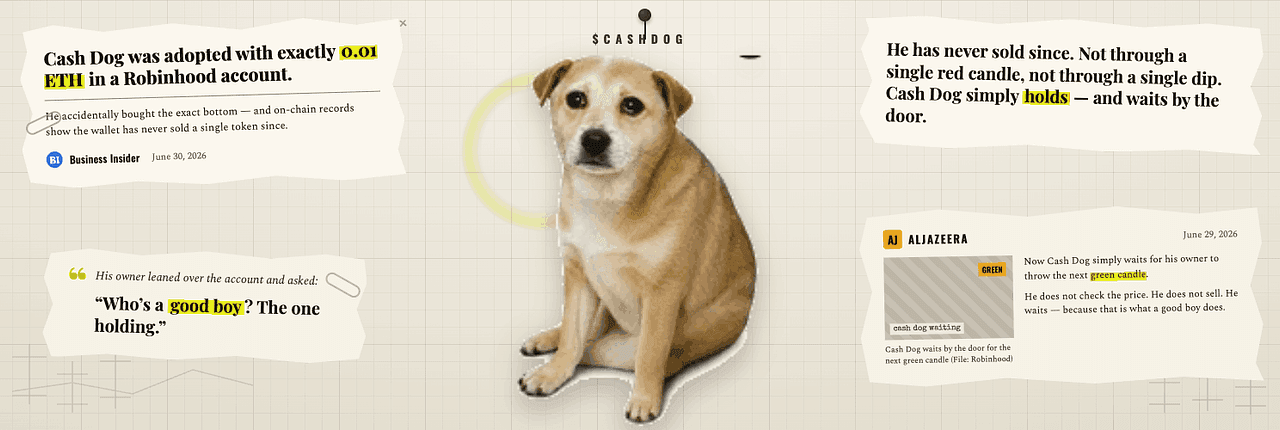 Cash Dog Banner