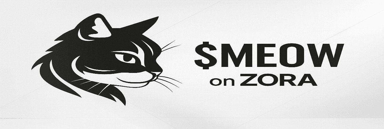 Meow on Zora Banner