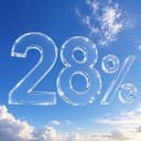 28%