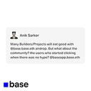 MANY BUILDERS/PROJECTS WILL EAT