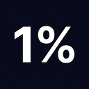 1%
