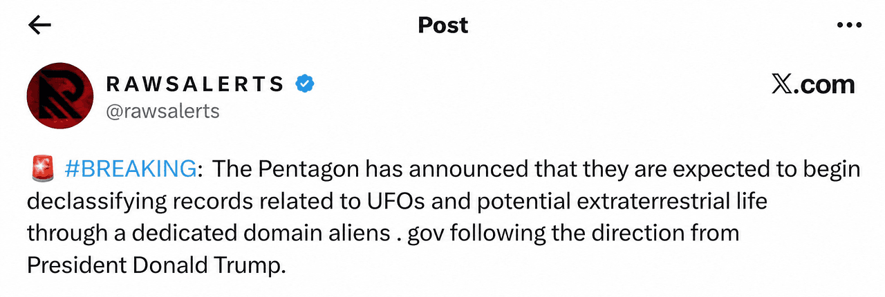 Aliens.gov Banner